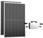 Green Solar Panou fotovoltaic pentru balcon 2X410 W, modul Silver PV cu invertor integrat fără suport prindere și cablu de conectare (20004)