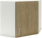 haaus Corp superior de colț bucătărie 60 cm, 1 ușă, alb/lemn natural (912796)