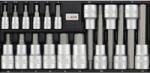 WGB Trusă chei hexagonale WGB 1/4" + 1/2", 18 piese, crom-vanadiu (69291653) Trusa unelte