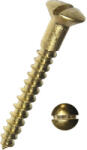 Dresselhaus Șuruburi pentru lemn cu cap semibombat drept Dresselhaus 4, 5x45 mm DIN95 alamă, 200 bucăți (0/3103/000/4,5x45/02)