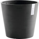 Ecopots Ghiveci Ecopots Amsterdam cu sistem de irigare plastic Ø 30 cm H 26 cm gri închis (AMWR.30.DG)
