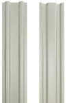 Bravo Șipcă metalică gard Bravo dublu vopsită 2000x90x0, 60 mm alb semi-mat RAL 9010 (J19010HI620)