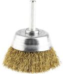 Lessmann Perie sârmă cupă Lessmann Ø50mm, sârmă fină placată cu alamă (430.126.HB)