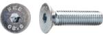 Dresselhaus Șuruburi metrice cu cap înecat și hexagon interior Dresselhaus 6x40 mm DIN7991 oțel zincat, 100 bucăți (0/0306/001/6x40/74)