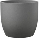 Soendgen Keramik Mască ghiveci Soendgen Stone ceramică Ø 16 cm H 15 cm gri închis (61976)