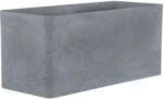 Geli Jardinieră Geli Cube plastic 60x25x26 cm gri deschis (17606059)