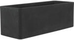 Geli Jardinieră Geli Cube plastic 80x29x27, 5 cm antracit (17608038)