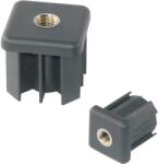 Dresselhaus Capace cu filet pentru țeavă pătrată Dresselhaus 40x40 mm M10 plastic negru (0/4777/705/ 10/ 40/ 40/17)