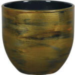NDT Mască ghiveci Passion for Pottery Abbey Ø 26 cm H 26 cm ciocolată auriu (884546)