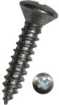 Dresselhaus Șuruburi pentru tablă cu cap semibombat cruce Dresselhaus 3, 5x16 mm DIN7983 oțel zincat, 100 bucăți (0/6080/001/3,5x16/02)