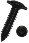 Dresselhaus Șuruburi pentru tablă cu cap semibombat Torx Dresselhaus 3, 5x19 mm oțel inox A2 negru, 100 bucăți (0/4635/051/3,5X19/51)