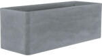 Geli Jardinieră Geli Cube plastic 80x29x27, 5 cm gri deschis (17608059)