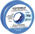 CFH Fludor (cositor cu sacâz) CFH Sn100Ni Ø1mm 70g, pentru electronică fină, fără plumb (52324)