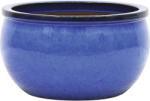 FloraSelf Ghiveci flori FloraSelf Bavaria ceramică Ø 37 cm H 21 cm albastru (93505)
