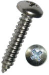 Dresselhaus Șuruburi pentru tablă cu cap bombat cruce Dresselhaus 3, 5x16 mm DIN7981 oțel inox A2, 100 bucăți (0/3414/000/3,5x16/02)