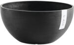 Ecopots Ghiveci Ecopots Brussels plastic Ø 35 cm H 16, 5 cm gri închis (BR.35.DG)