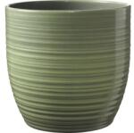 Soendgen Keramik Ghiveci Soendgen Bergamo Ø 14 cm H 13 cm verde lăcuit (0252/0014/2607)