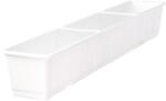 Geli Jardinieră Geli standard, plastic, 100x17x14 cm, alb (80310010)