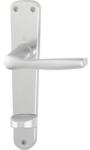 Hoppe Mânere cu șild ușă baie/toaletă (WC) Hoppe Milano 90/206 mm, argintiu (51435)