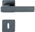 Hoppe Mânere cu rozetă ușă interior Hoppe Toulon, pentru cheie BB, aluminiu negru mat (59491)