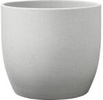 Soendgen Keramik Mască ghiveci Soendgen Basel Stone ceramică Ø 19 cm H 18 cm gri deschis (61712)