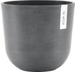 Ecopots Ghiveci Ecopots Oslo plastic Ø 25 cm H 21, 8 cm gri (OSL.25.GR)