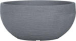 Geli Ghiveci tip bol Geli plastic Ø 60 cm H 28 cm gri (17206058)
