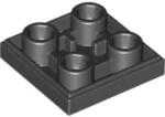 LEGO® 11203c11 - LEGO fekete inverz csempe 2 x 2 méretű (11203c11)