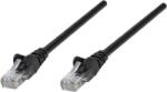 Manhattan S/FTP Cat6A RJ45 Patch Kábel 0.25m - Fekete (737012)