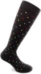 RELAXSAN Sosete bumbac pana la genunchi, Fancy Socks, negru - L