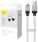 Baseus CoolPlay USB / USB-C töltő- és adatkábel, 100W, 2m, fehér - ionstore