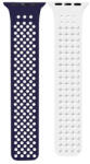  Phoner Spike Apple Watch szilikon szíj, 38/40/41mm, kék/fehér - ionstore