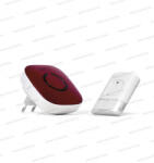 EMOS Vezeték nélküli csengő piros 230V 1adó+1vevő P5718R (P5718R)