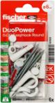 Fischer EasyHook félkör kampó + DuoPower kétkomponensű nylon dübel 6 x 30, bliszteres, 6 db/csomag (557923)