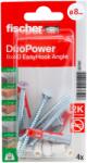 Fischer EasyHook kampó + DuoPower kétkomponensű nylon dübel 8 x 40, bliszteres, 4 db/csomag (557917)