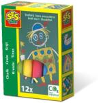 Ses Creative Creta colorata copii pentru desen pe tabla si asfalt, 12 bucati (00201)