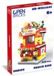 Open Brick Source Set de constructie - Fast-food de jucarie (227 piese) (OB-WS0346C)