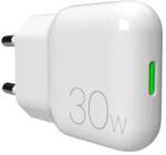 PURO GaN SLIMPRO 30W USB-C Fali Töltő - Fehér (PUFCMTCUSBC30WG1WHI)