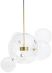 Moose Lighting Capri 6 LED Függőlámpa Üveg-Alumínium Arany Buborékos (KHM-MSE1501100545) - prodis