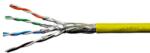 Schrack Cablu S/FTP Cat. 7, 4x2xAWG23/1, 1.000Mhz, LS0H, Dca, 30%, galben (HSEKP423HY)