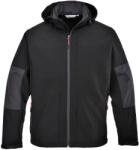 Portwest Férfi kapucnis soft shell kabát L fekete