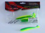 Top Mix Shiner Shad Green-Yellow Chartreuse 10, 0cm Plasztik Csali 6db (TM682-GYC)