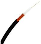 Schrack Cablu coaxial tip RG 59 B/U, 75 Ohm, MILC17, negru (HRG59BU000)