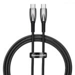 Baseus Glimmer USB-C - USB-C Kábel - 1m 5A 100W - Fekete (WR-135438)