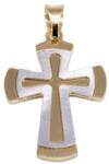 Ékszershop Bicolor kereszt arany medál (1309681)