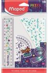 Maped Vonalzókészlet, műanyag, törhetetlen, 3 darabos, MAPED "Pixel Party Twist`n Flex (981835) - mystock
