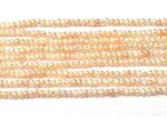 Perle de Cultura Roz Ovale 2, 5 x 3 mm - Margele pentru Bijuterii - Lungime Sirag 39 cm