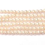  Perle de Cultura Albe Rotunde 7-8 x 7-8 mm - Piatra Elegantei Divine - Margele pentru Bijuterii - Grade AAA