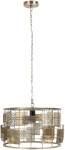 Art-Pol Lampa Wisząca metal złoty 109x45x45 klosz 29cm (135641)