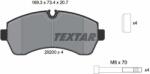 TEXTAR Fékbetét készlet TEXTAR 2920002 for MERCEDES-BENZ, VW, DODGE (2920002)